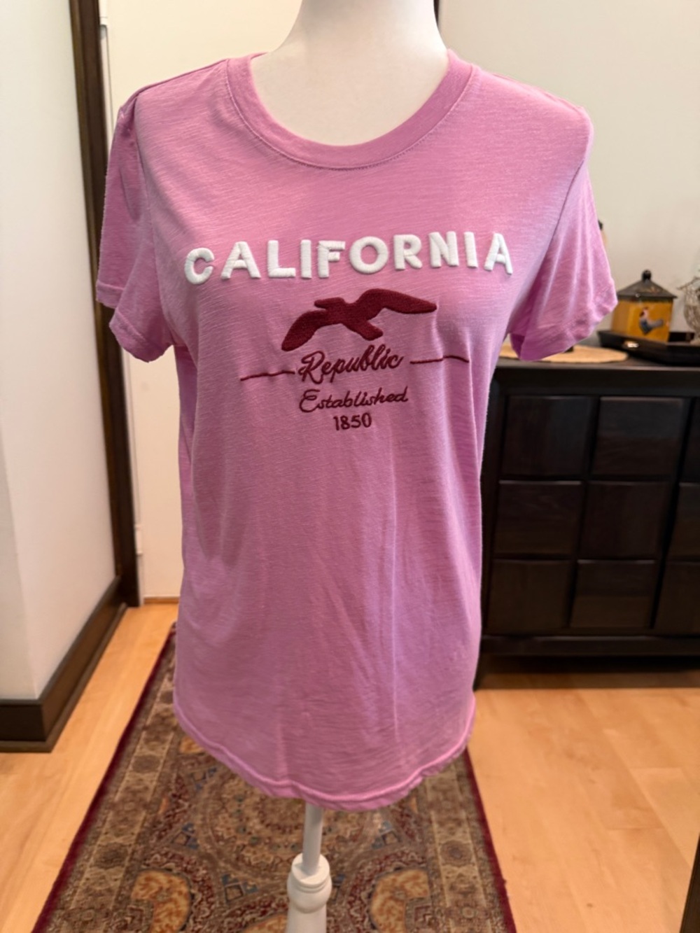 Reflex Pink "California Republic" Short Sleeve Tee